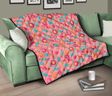 Colorful Candy Pattern Premium Quilt