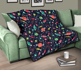 Colorful Space Pattern Planet Star Premium Quilt
