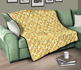 Popcorn Pattern Print Design 04 Premium Quilt