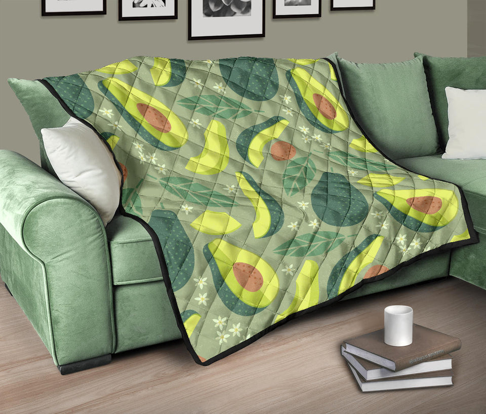 Avocado Pattern Premium Quilt
