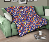 Goldfish Pattern Print Design 04 Premium Quilt