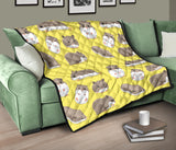 Cute Hamster Pattern Premium Quilt