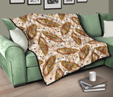 Corn Pattern Print Design 03 Premium Quilt
