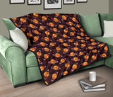 Hamburger Pattern Print Design 05 Premium Quilt