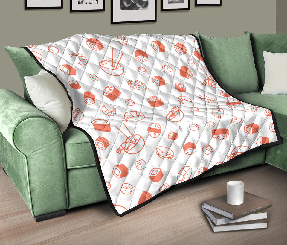 Sushi Pattern Premium Quilt