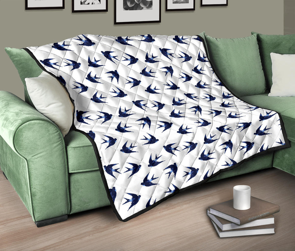 Swallow Pattern Print Design 03 Premium Quilt