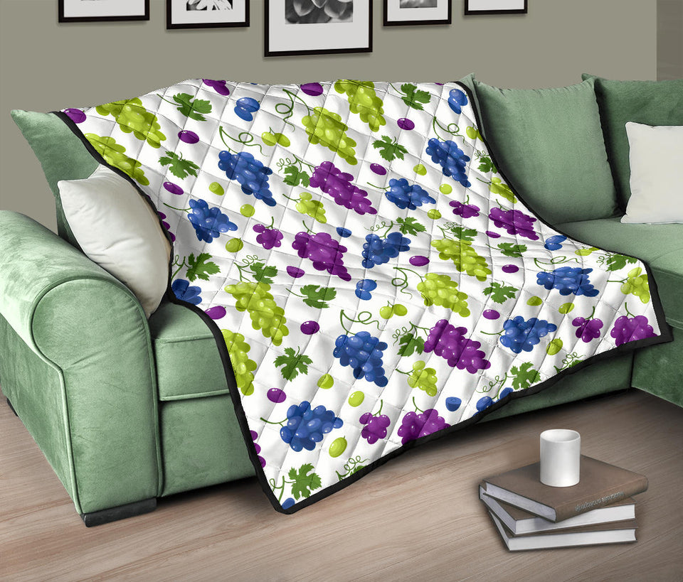 Grape Pattern Premium Quilt