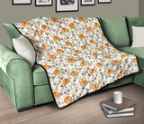Lion Pattern Print Design 04 Premium Quilt