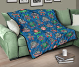 Darts Pattern Print Design 02 Premium Quilt