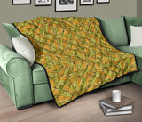 Corn Pattern Print Design 01 Premium Quilt