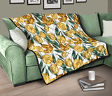 Yellow Tulips Pattern Premium Quilt