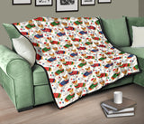 Corgi Christmas Pattern Premium Quilt