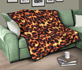 Fire Flame Dark Pattern Premium Quilt