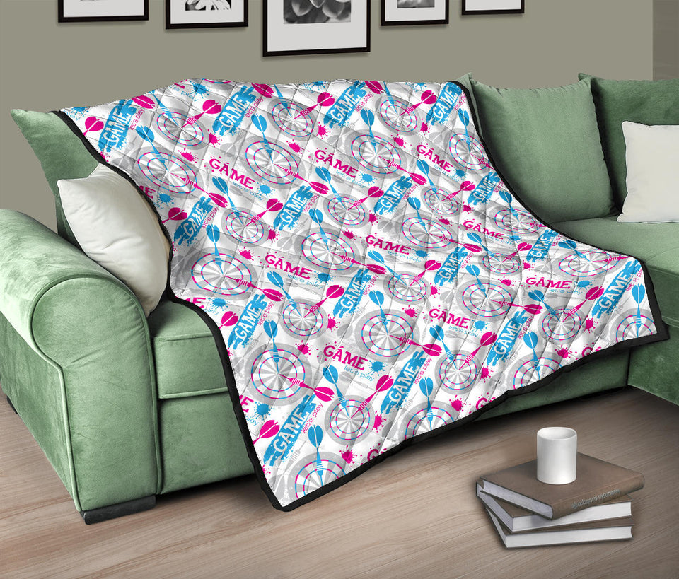 Darts Pattern Print Design 01 Premium Quilt