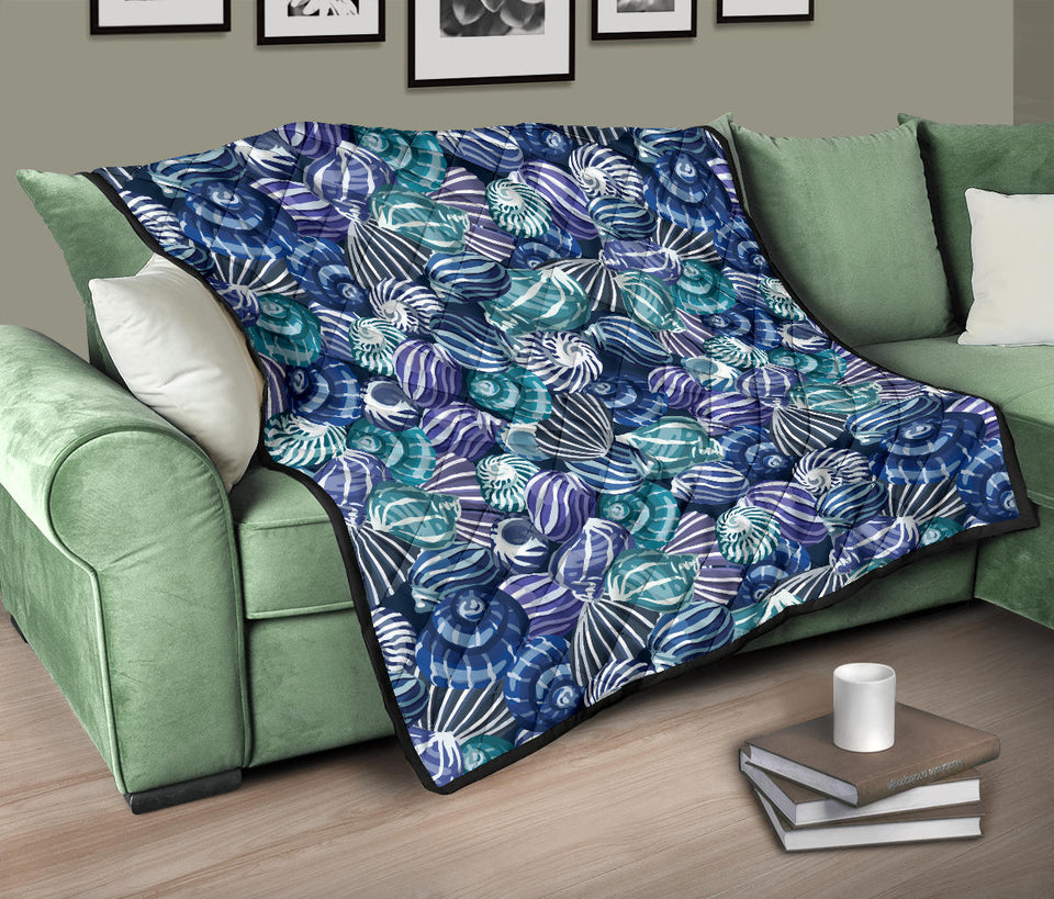 Shell Design Pattern Premium Quilt