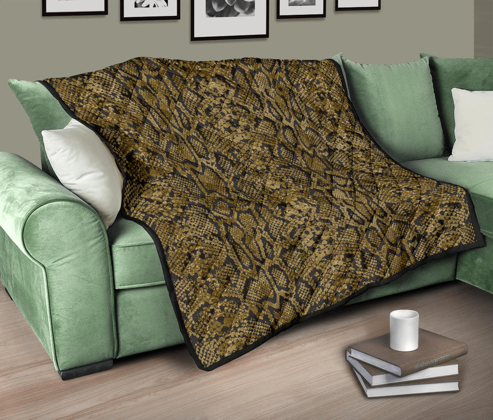 Snake Skin Pattern Premium Quilt