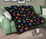 Colorful Star Pattern Premium Quilt