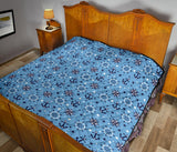 Anchors Rudder Compass Star Nautical Pattern Premium Quilt