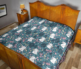 Cute Rabbit Pattern Premium Quilt