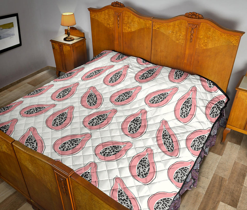 Papaya Pattern Premium Quilt