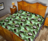Coconut Pattern Print Design 02 Premium Quilt