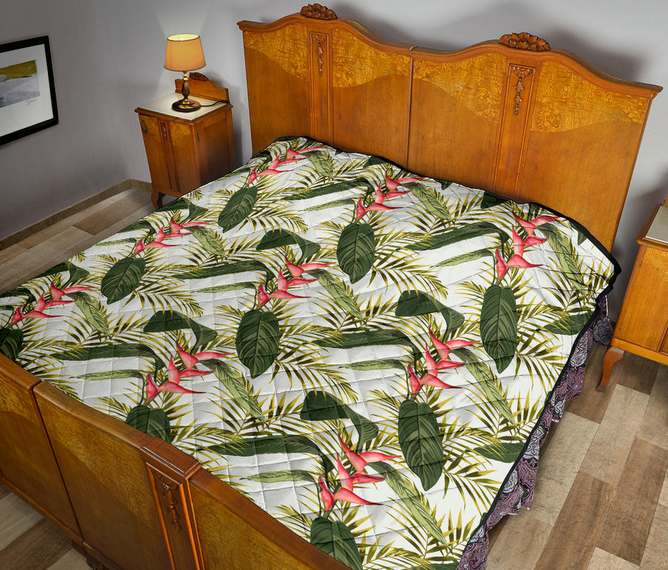 Heliconia Pattern Premium Quilt
