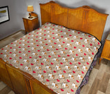English Bulldog Pattern Print Design 05 Premium Quilt