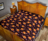Hamburger Pattern Print Design 05 Premium Quilt