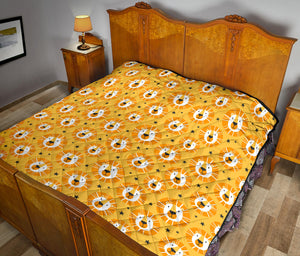 Lion Pattern Print Design 03 Premium Quilt