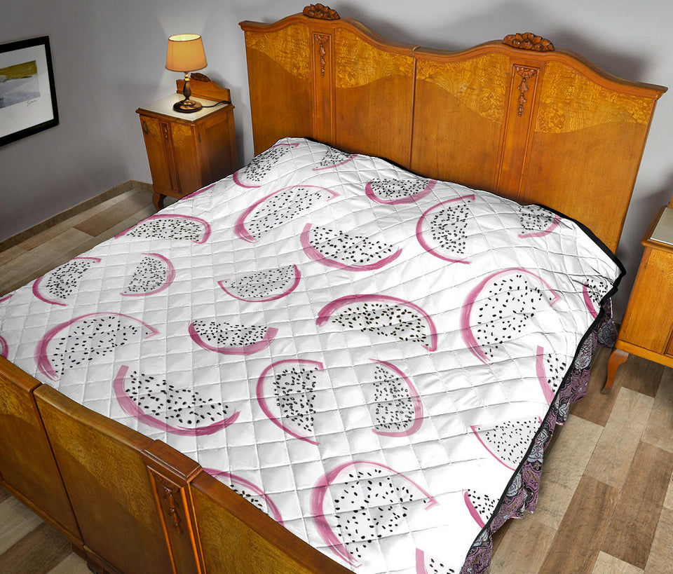 Dragon Fruit Pattern Premium Quilt