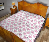 Pig Pattern Print Design 03 Premium Quilt