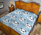 Cute Panda Pattern Premium Quilt
