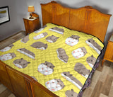 Cute Hamster Pattern Premium Quilt
