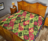 Cool Geometric Lime Pattern Premium Quilt