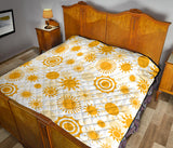 Sun Design Pattern Premium Quilt
