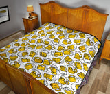 Beer Design Pattern Premium Quilt