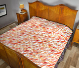 Fire Flame Watercolor Pattern Premium Quilt