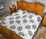 Hand Drawn French Fries Pattern Premium Quilt