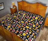 Beer Type Pattern Premium Quilt