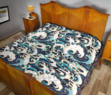 Japanese Wave Pattern Premium Quilt