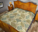 Ginkgo Leaves Design Pattern Premium Quilt