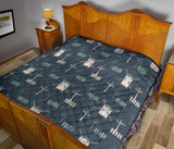 Windmill Tree Pattern Premium Quilt