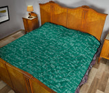 Math Pattern Print Design 01 Premium Quilt
