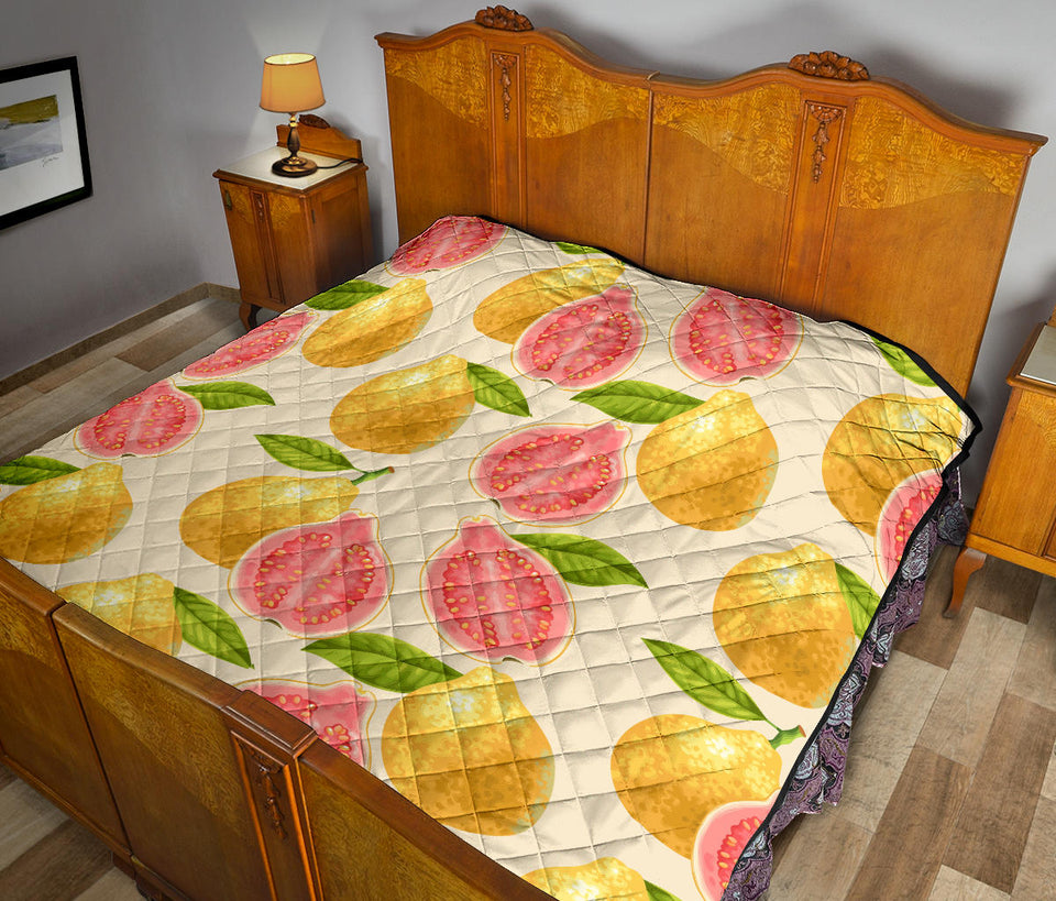 Beautiful Guava Pattern Premium Quilt