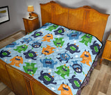 Alien Pattern Print Design 04 Premium Quilt