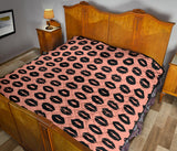 Lips Pattern Print Design 02 Premium Quilt