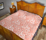Snake Lilies Flower Pattern Premium Quilt