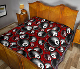 Billiard Ball Pattern Print Design 05 Premium Quilt