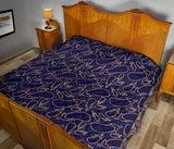 Eggplant Pattern Print Design 04 Premium Quilt