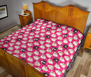 Guinea Pig Pattern Print Design 01 Premium Quilt